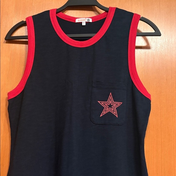 Sundry Jersey Graphic Midi Tank Dress - Picture 4 of 5